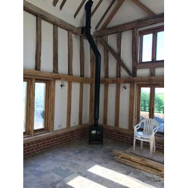 Plastering Complete and Log Burner Installed